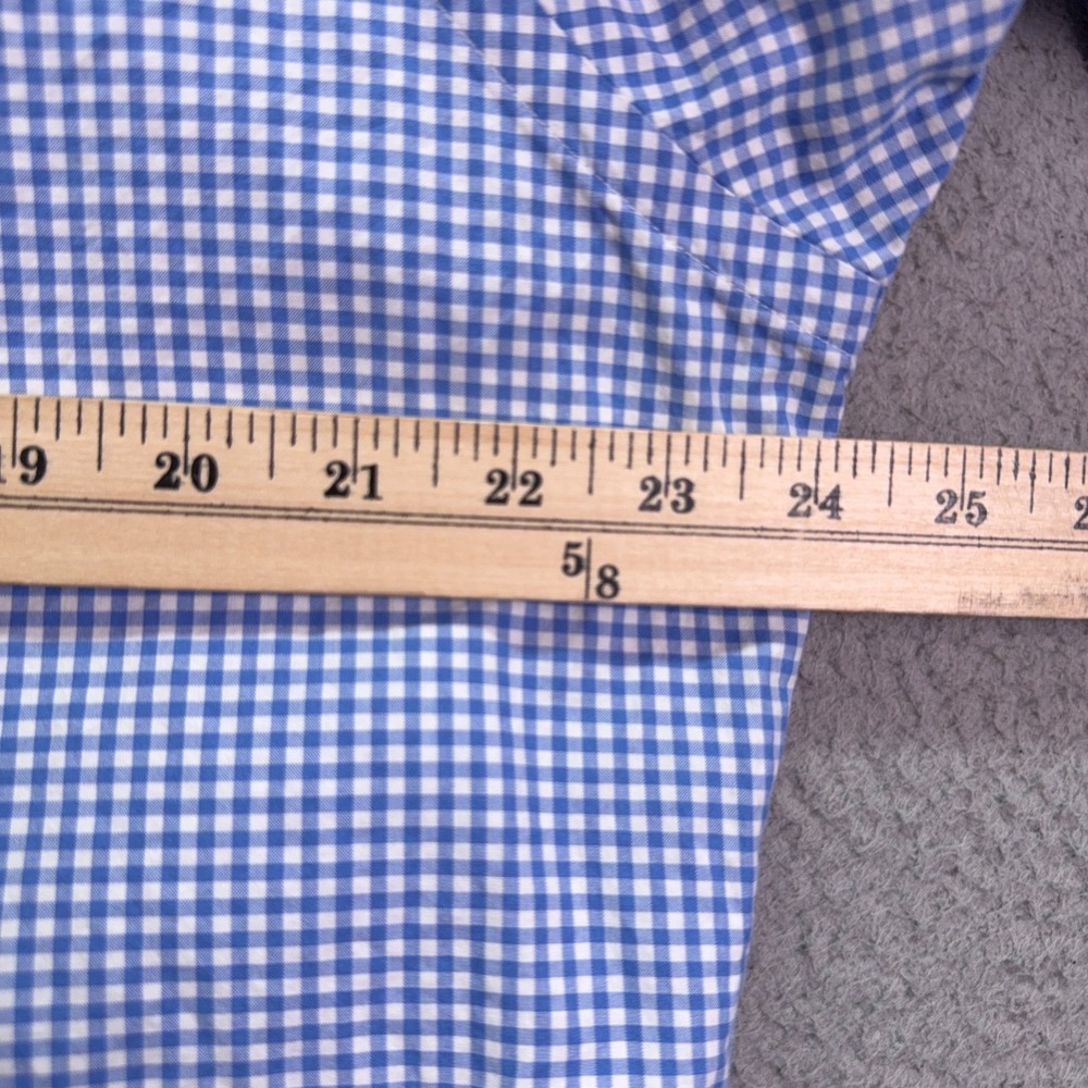 Ralph Lauren Shirt‎ Mens XL Blue Check Button Up Preppy Office Business Everyday - Picture 7 of 8
